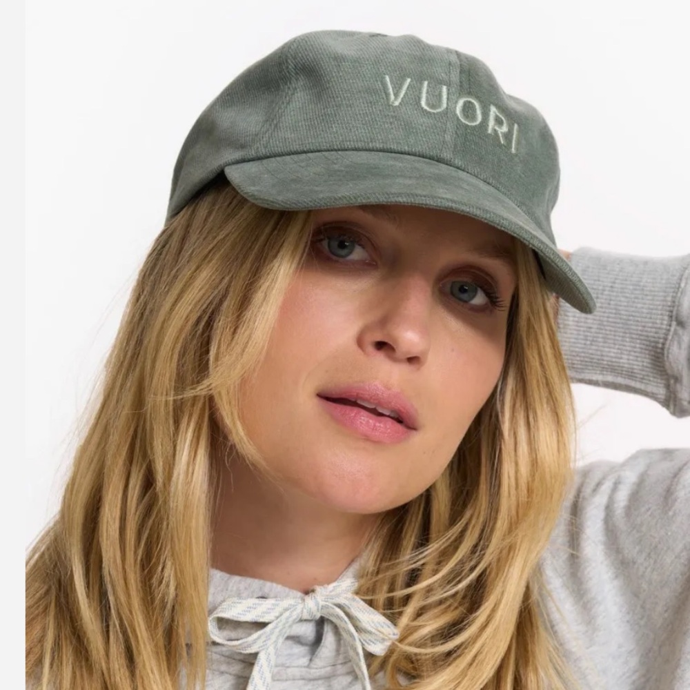Vuori Signal Dad Hat in Oregano Green, Adjustable